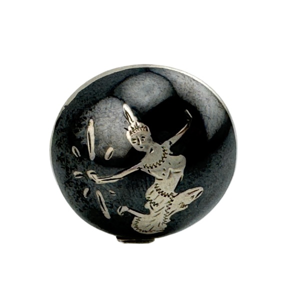 Vintage Thai Goddess Sterling Silver Earrings - Picture 4 of 8